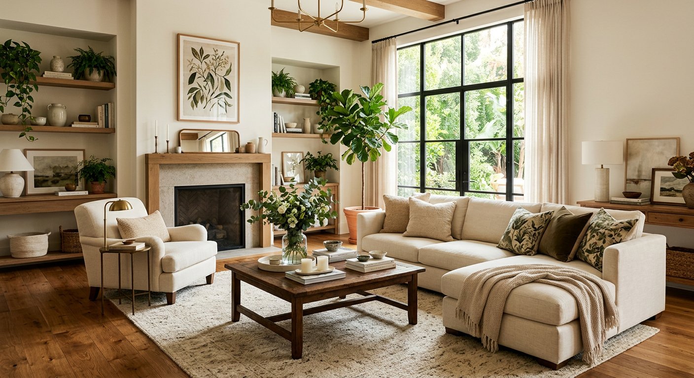 Thoughtfully renovated living room